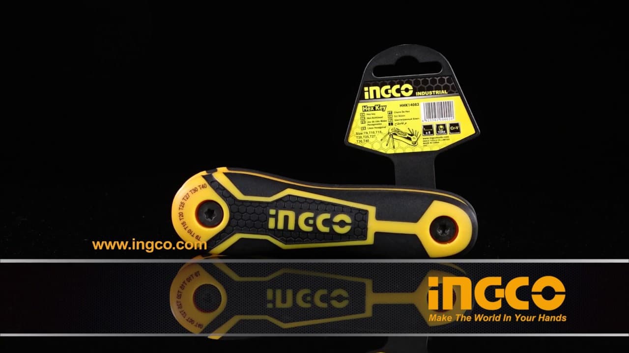 Miniatură video: INGCO Torx key HHK14083