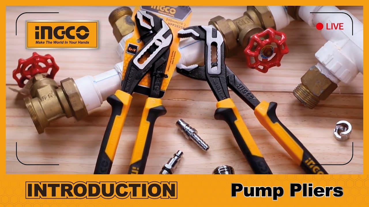 Miniatură video: INGCO Pump pliers HPP28258