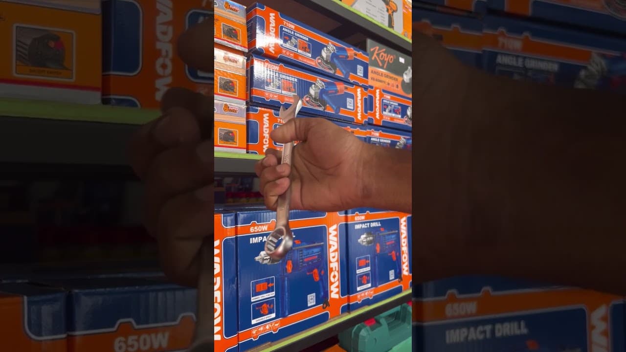Miniatură video: Ingco Combination Spanner Set 6–19mm HKSPA1088 – Full Review | Kandy Holdings