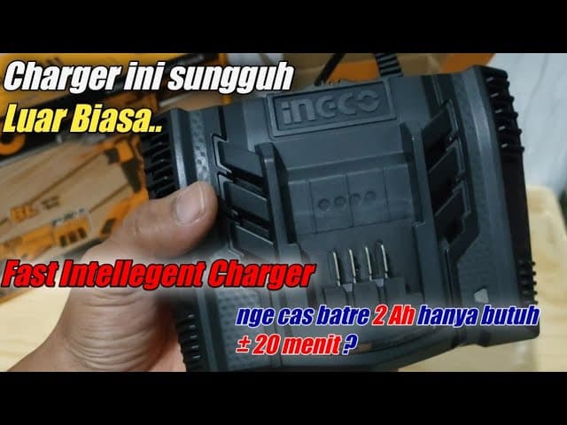 Miniatură video: Charger Baterai Fast Charger INGCO Rapid Charge 4.0 FCLI 2003
