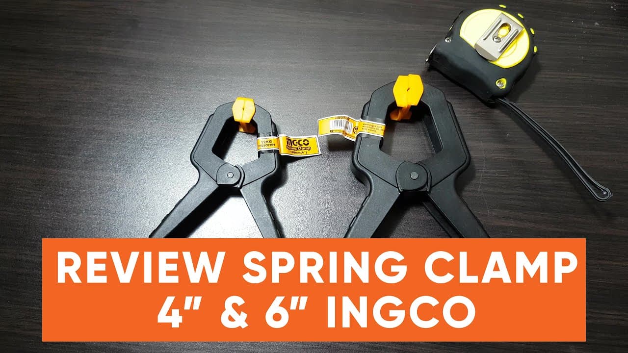 Miniatură video: Review Spring Clamp Ingco 4 Inch HQSC0204 dan 6 Inch HQSC0206