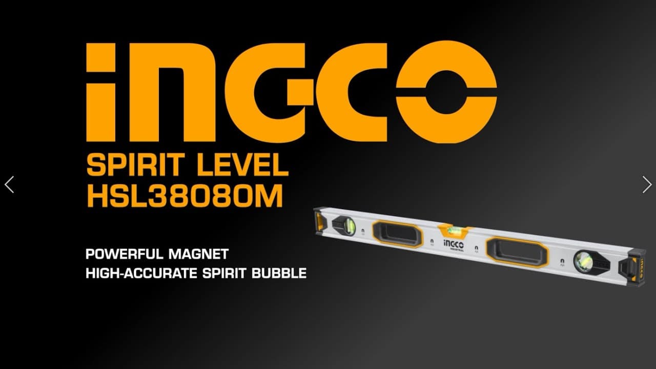 Miniatură video: Επαγγελματικό Αλφάδι Μαγνητικό HSL38080M Spirit level INGCO