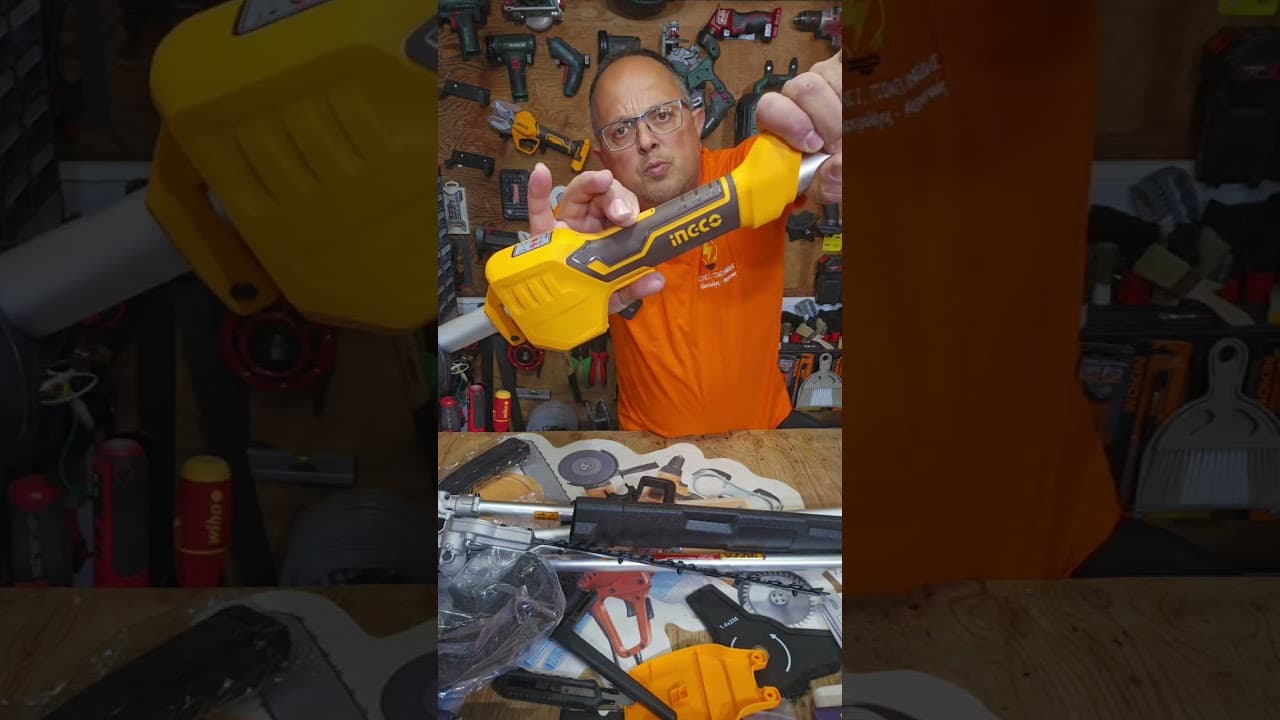 Miniatură video: Ingco CSTLI2040386 3 σε 1  brushless 40v το απόλυτο εργαλείο για το κήπο το χωράφι και οχι μονο 