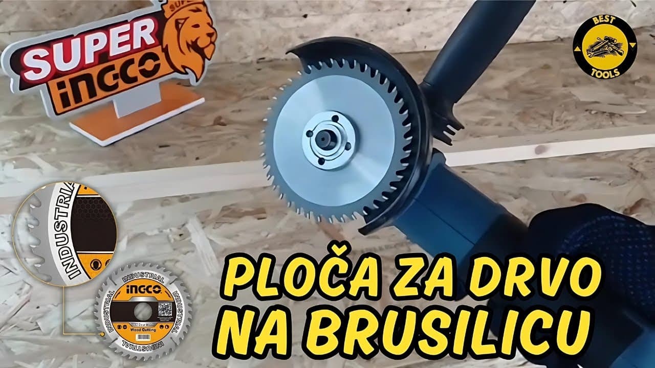 Miniatură video: INGCO TSB111555 REZNA PLOČA ZA DRVO NA BRUSILICU TEST RECENZIJA 4K