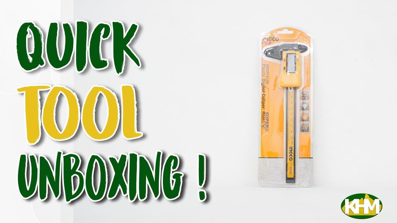 Miniatură video: Quick Unboxing Ingco HDCP16150 Plastic Digital Caliper 150mm SS
