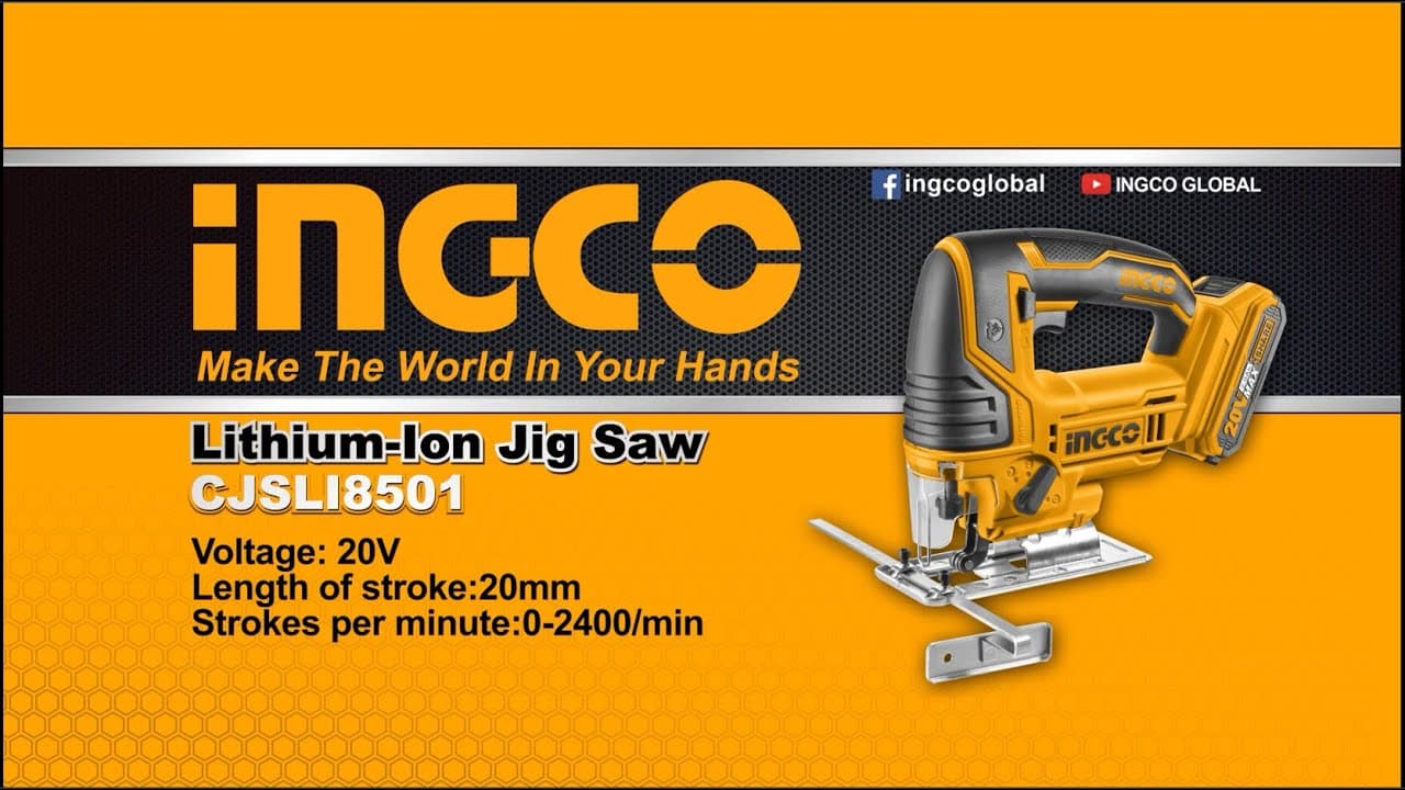 Miniatură video: Σέγα Μπαταρίας Solo 20V Li-Ion CJSLI8501 Lithium Ion Jig Saw CJSLI8501 INGCO