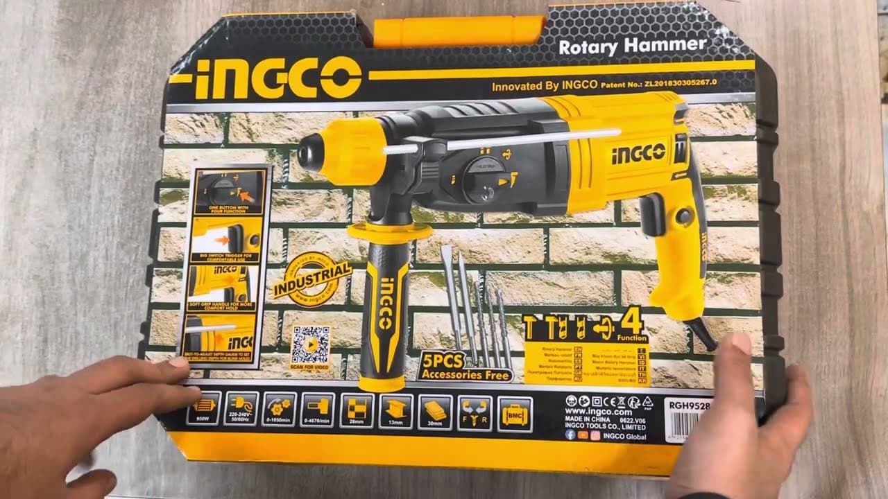 Miniatură video: INGCO 950w Rotary Hammer RGH9528 unboxing by Buttar Enterprises 03350506506 | Lahore Pakistan
