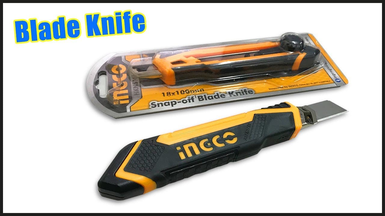 Miniatură video: iNGCO Hand Tools Snap off Blade Knife HKNS16618