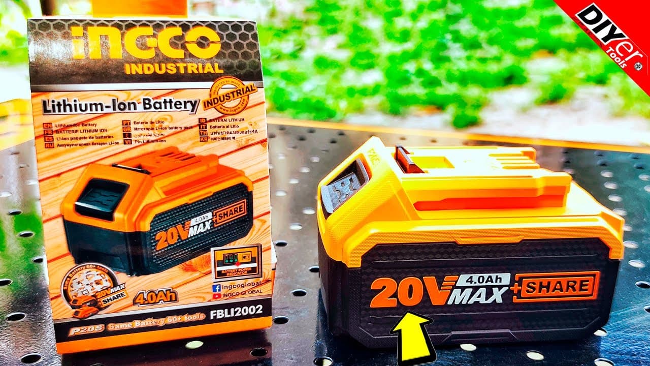 Miniatură video: INGCO FBLI2002 Battery 20V 4.0Ah @diyertools