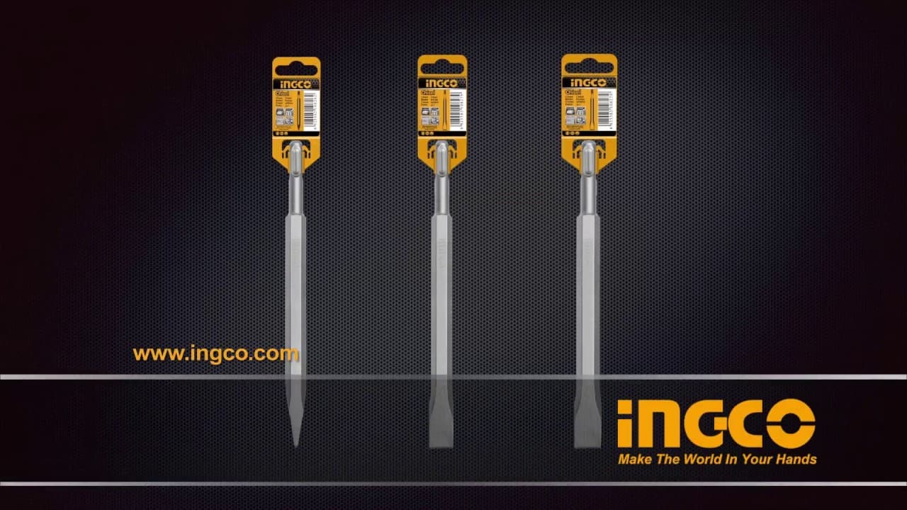 Miniatură video: INGCO SDS Plus Chisel DBC0112501/DBC0122501/DBC0122502