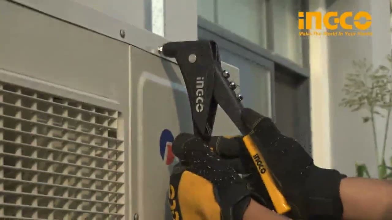 Miniatură video: INGCO 270mm INDUSTRIAL Hand Riveter, HR105