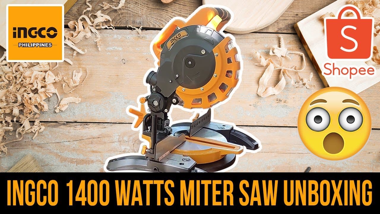 Miniatură video: INGCO 1400 WATTS MITER SAW BMS14007 UNBOXING AND REVIEW 2023