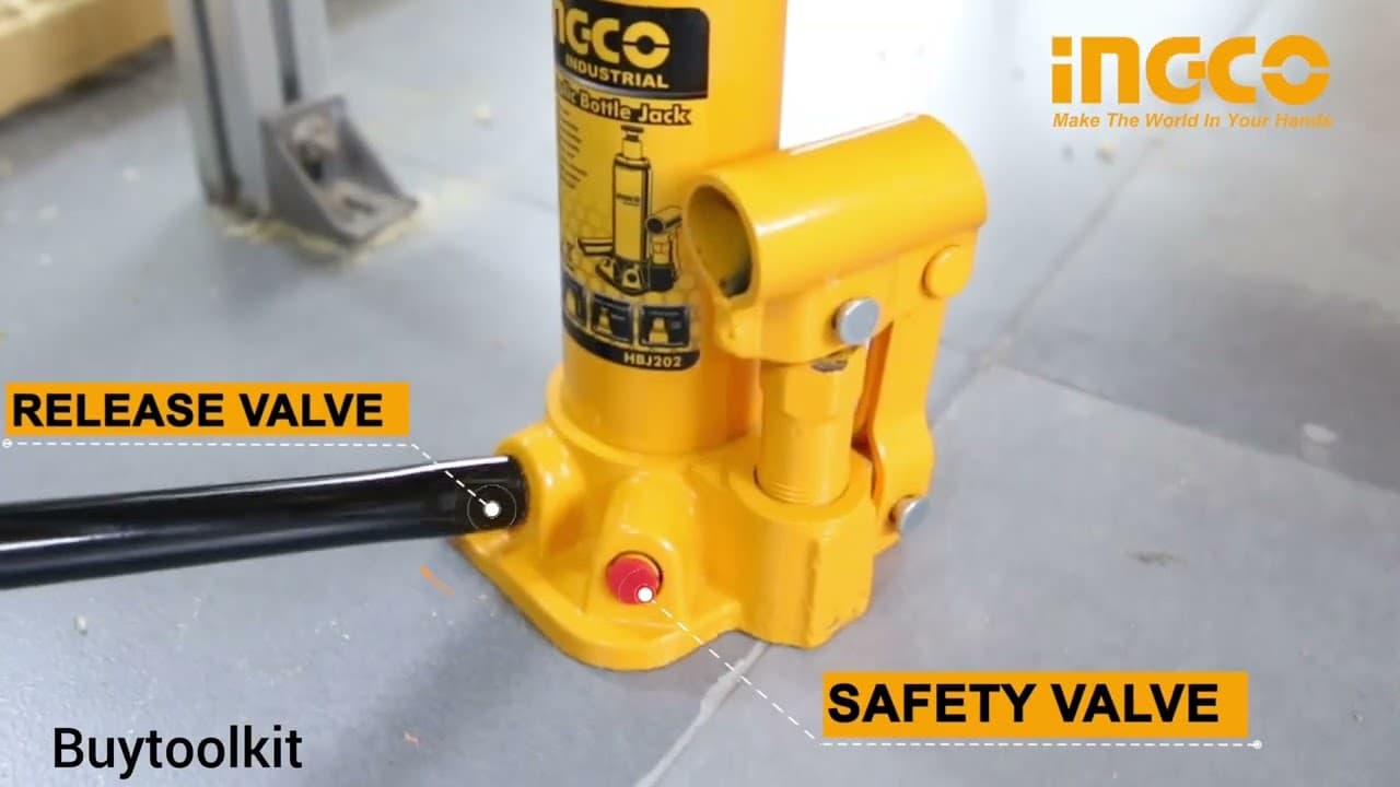 Miniatură video: INGCO 2 Ton Hydraulic Bottle Jack, HBJ202