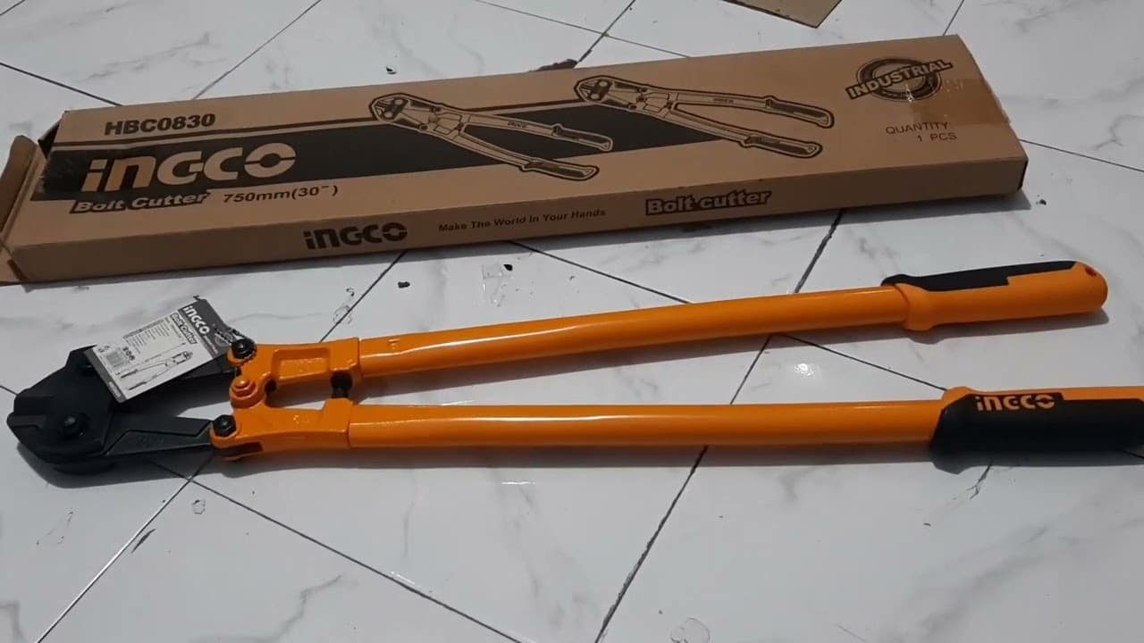 Miniatură video: Gunting Besi Beton / Bolt Cutter Ingco HBC0830 Ukuran 30 Inch