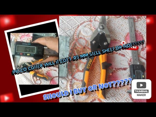 Miniatură video: INGCO  HTSN0110S High Speed Steel Aviation Snip Straight 10 inches