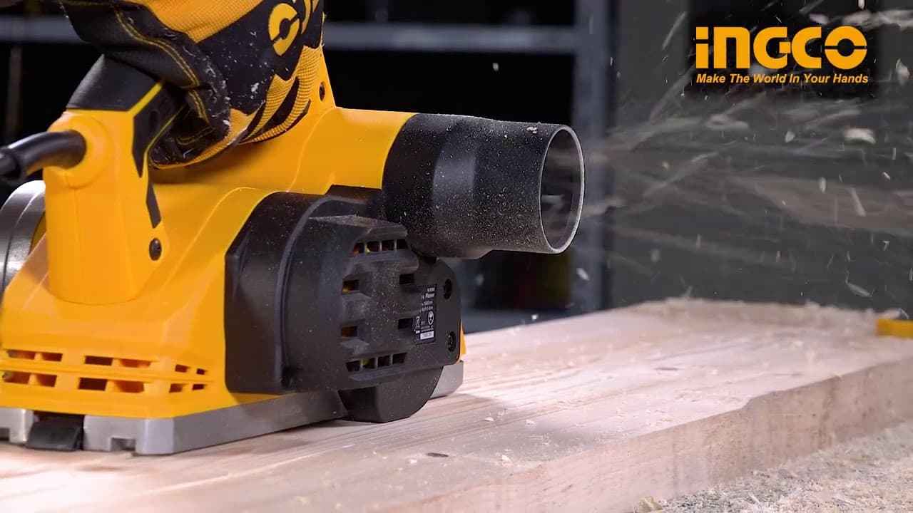 Miniatură video: Электрический рубанок INGCO PL10508 INDUSTRIAL