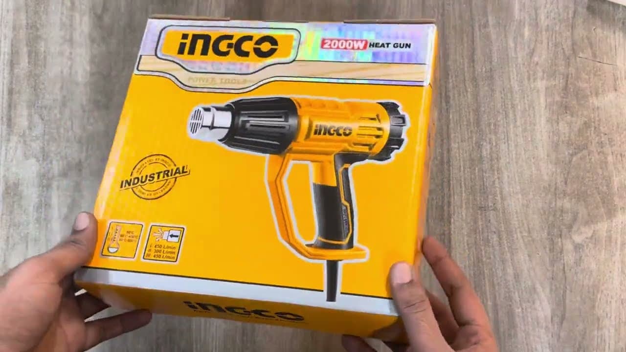 Miniatură video: INGCO Heat Gun 2000W HG200047 Unboxing by Buttar Enterprises 03350506506 | Lahore Pakistan