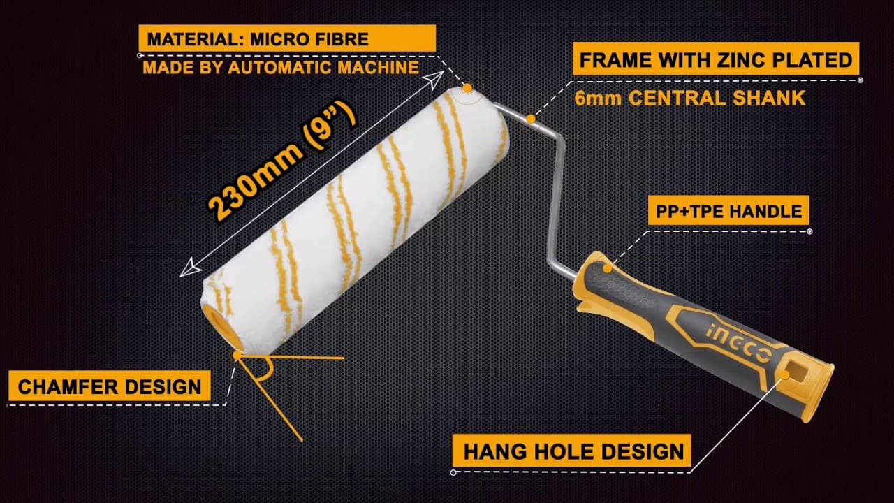 Miniatură video: INGCO Cylinder brush HRHT042301D