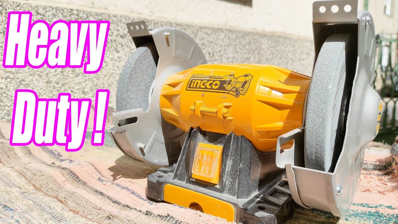 Miniatură video: INGCO BENCH GRINDER 150W / Unboxing and Full Review (BG61502)
