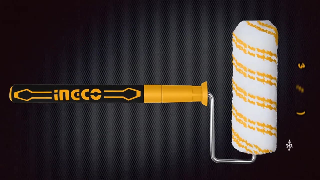 Miniatură video: Ρολό Βαφής Πτυσσόμενο 9"  HRHT442302T Telescoping cylinder brush INGCO