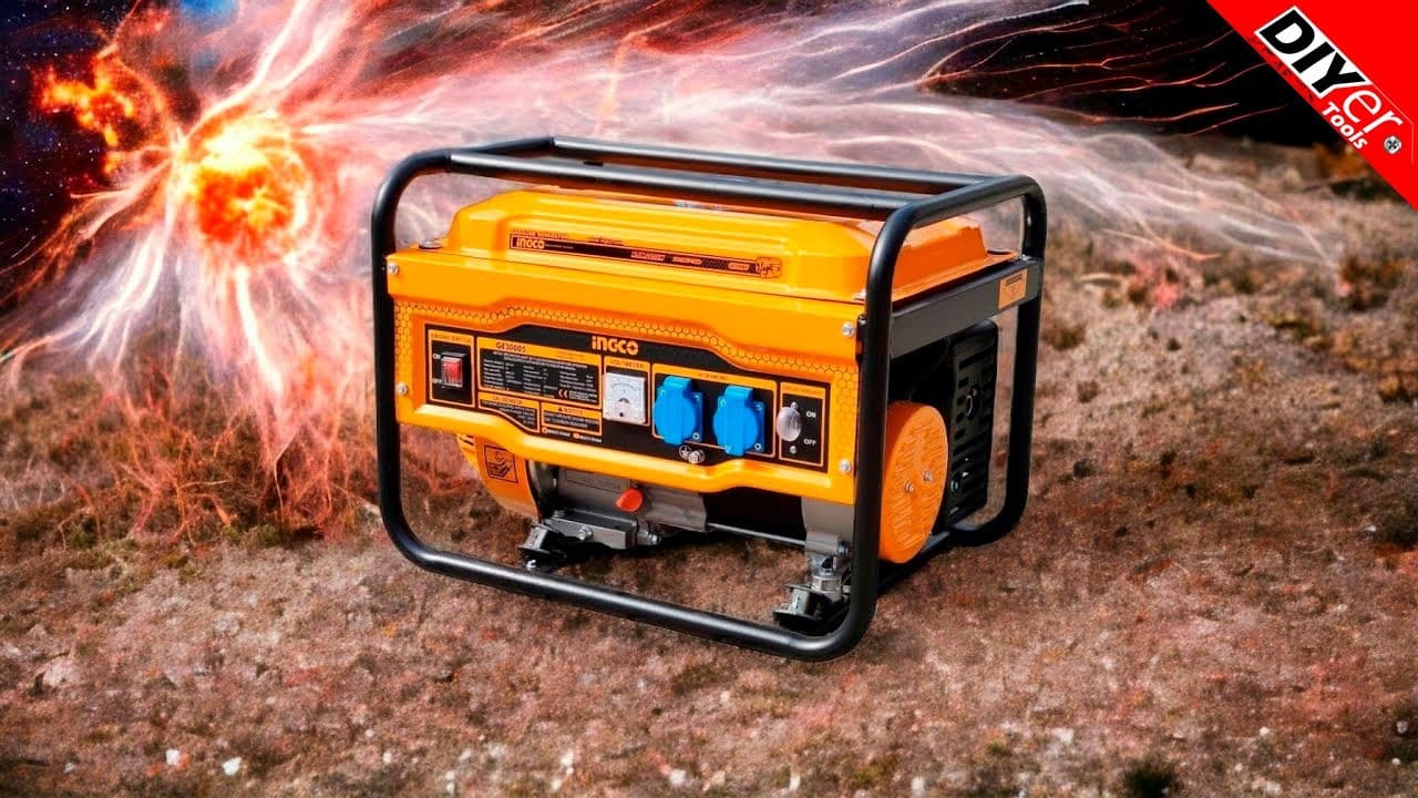 Miniatură video: INGCO gasoline generator GE30005  2800W testing @diyertools​