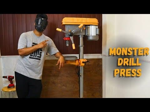 Miniatură video: Professional Drill Press Machine 20mm chuck | INGCO DP207505 Review 🔥
