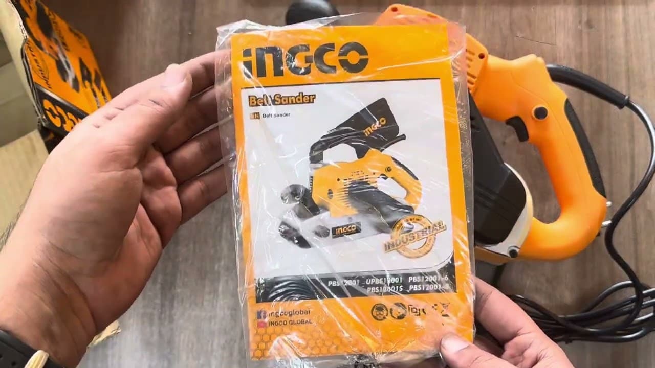 Miniatură video: INGCO Belt Sander 1200w PBS12001 unboxing by Buttar Enterprises 03350506506 | Lahore Pakistan
