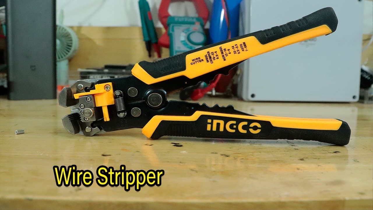 Miniatură video: Review iNGCO Automatic Wire Stripper HWSP102418 210mm tool hand