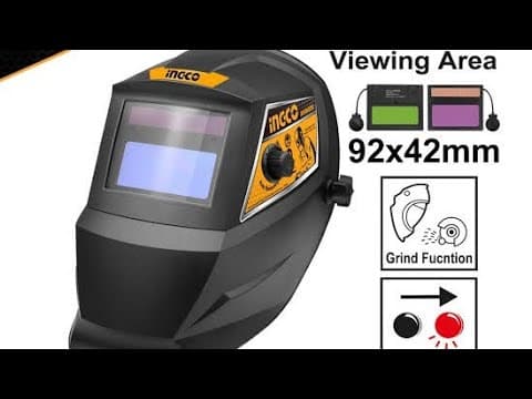 Miniatură video: INGCO Auto Darkening Welding Helmet AHM008 (UNBOXING)