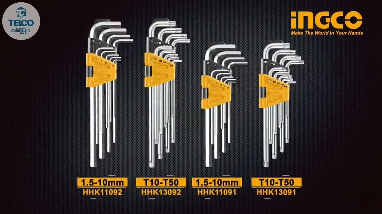 Miniatură video: INGCO Hex Key HHK11092