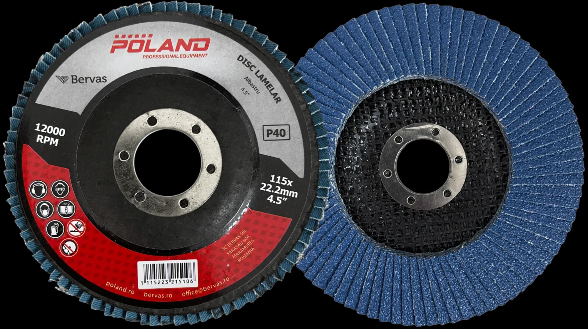 Disc Lamelar Poland Albastru 115mm P36