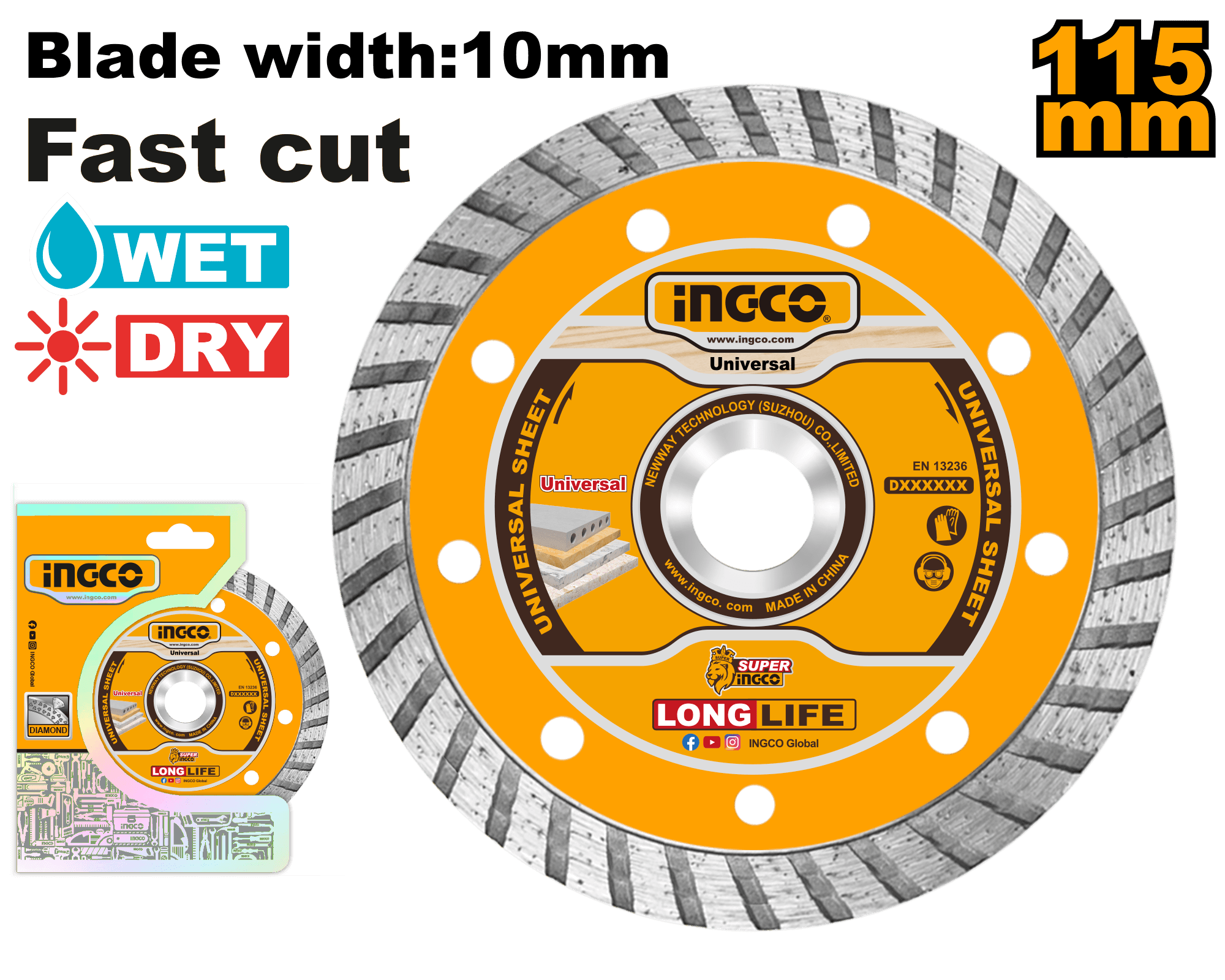 Disc Diamantat Turbo 125mmX7,5mm