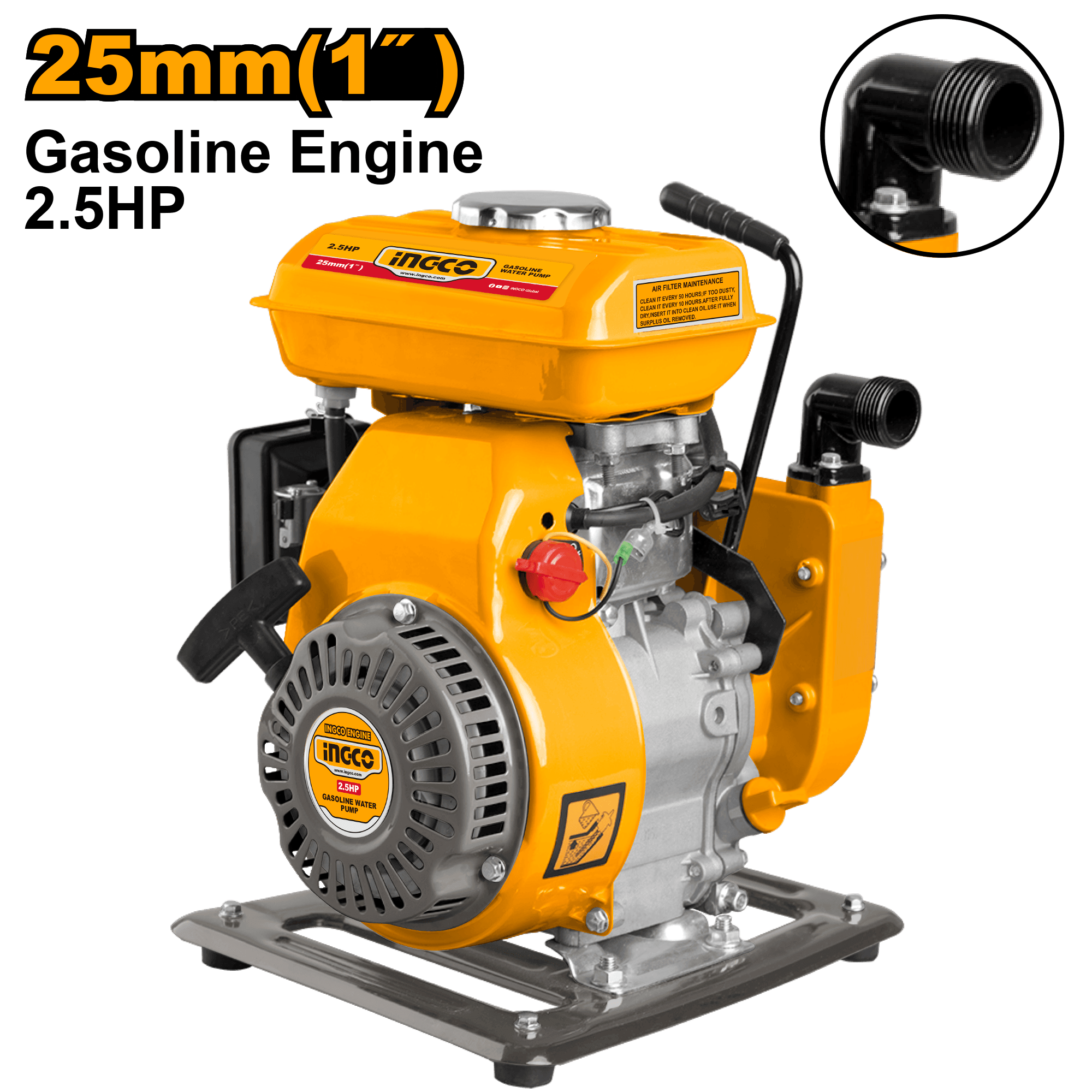 Motopompa 1"  2,5HP