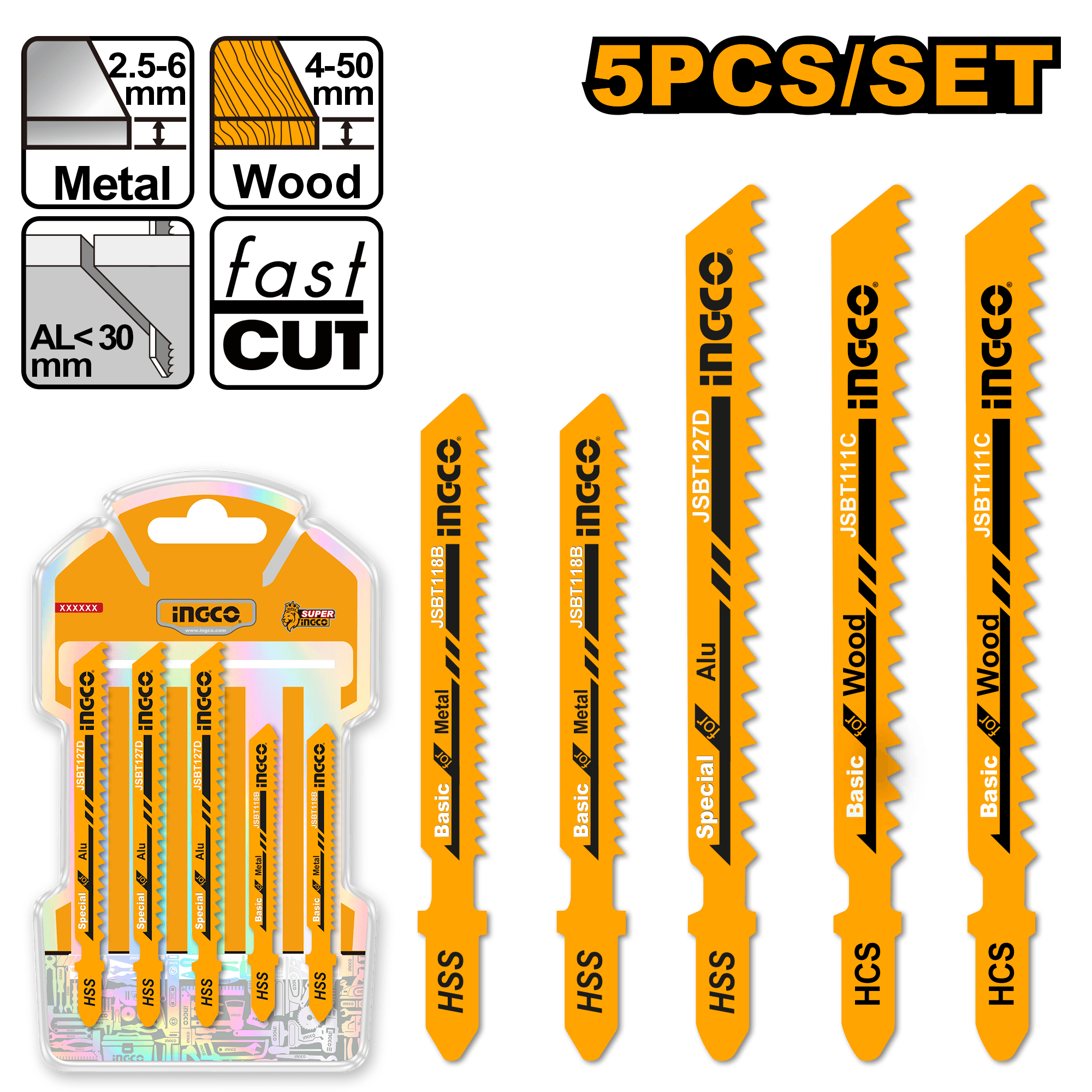 Panze Pendular Metal Aluminiu Lemn 5PCS
