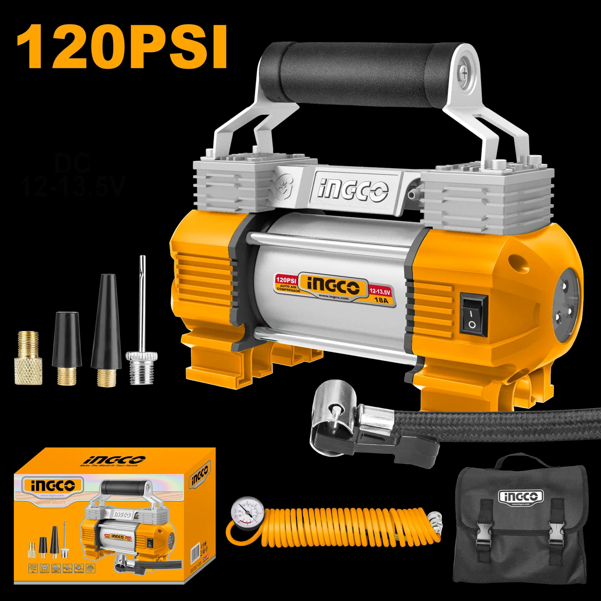 Compresor Auto 12V cu 2 Cilindri