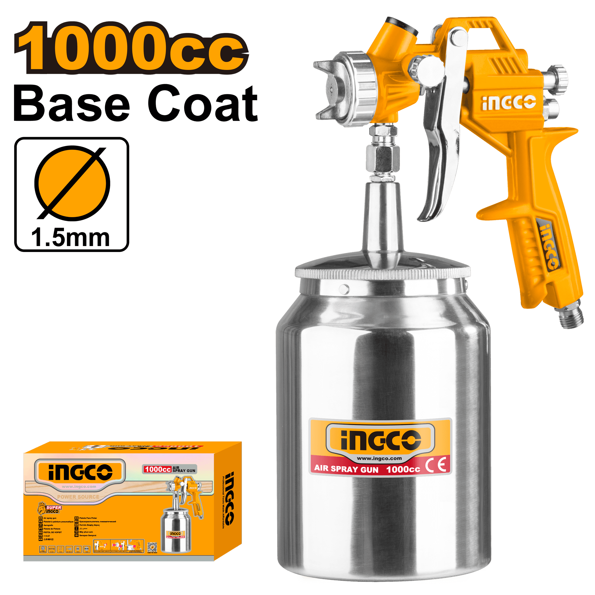 Pistol Vopsit Vas Metal Jos  1000cc