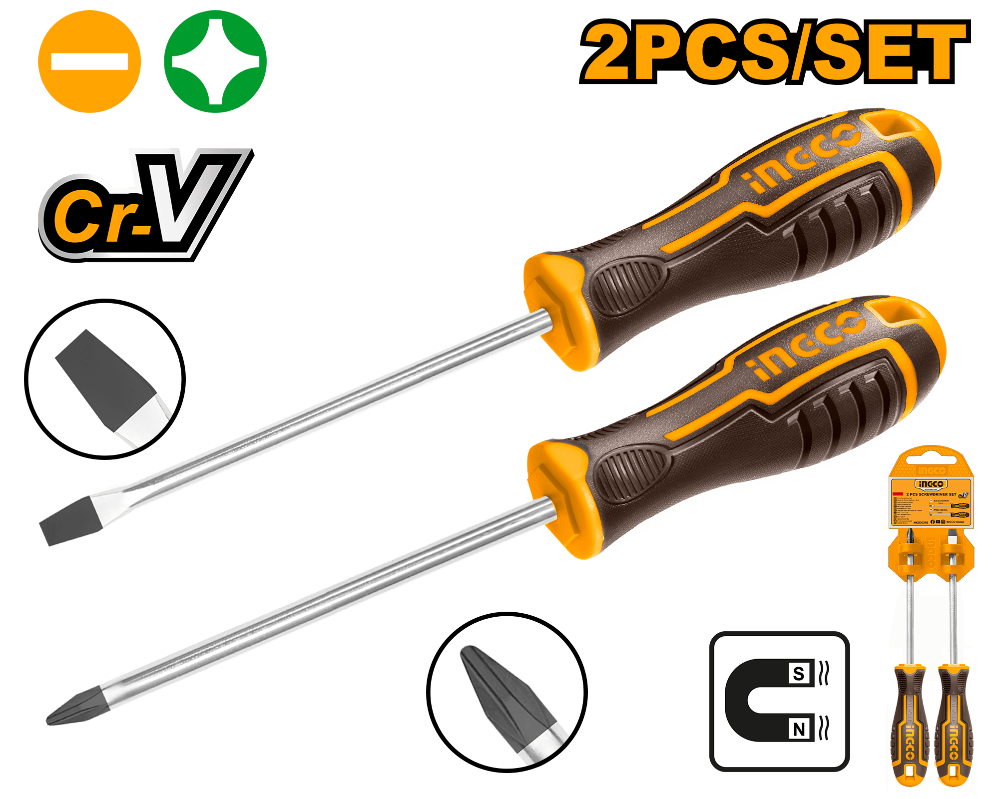 Set Surubelnite Cr-V + - 2pcs