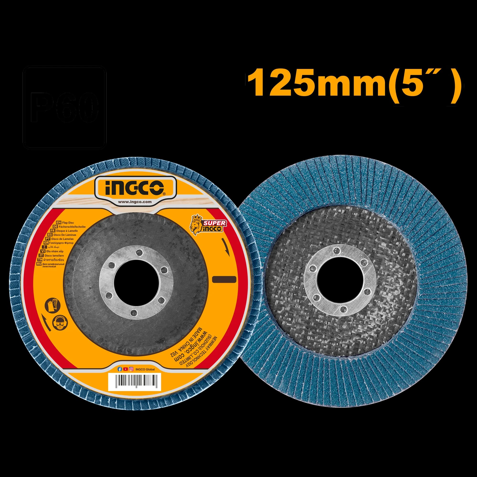 Disc Lamelar Slefuit 125mm Albastru P40