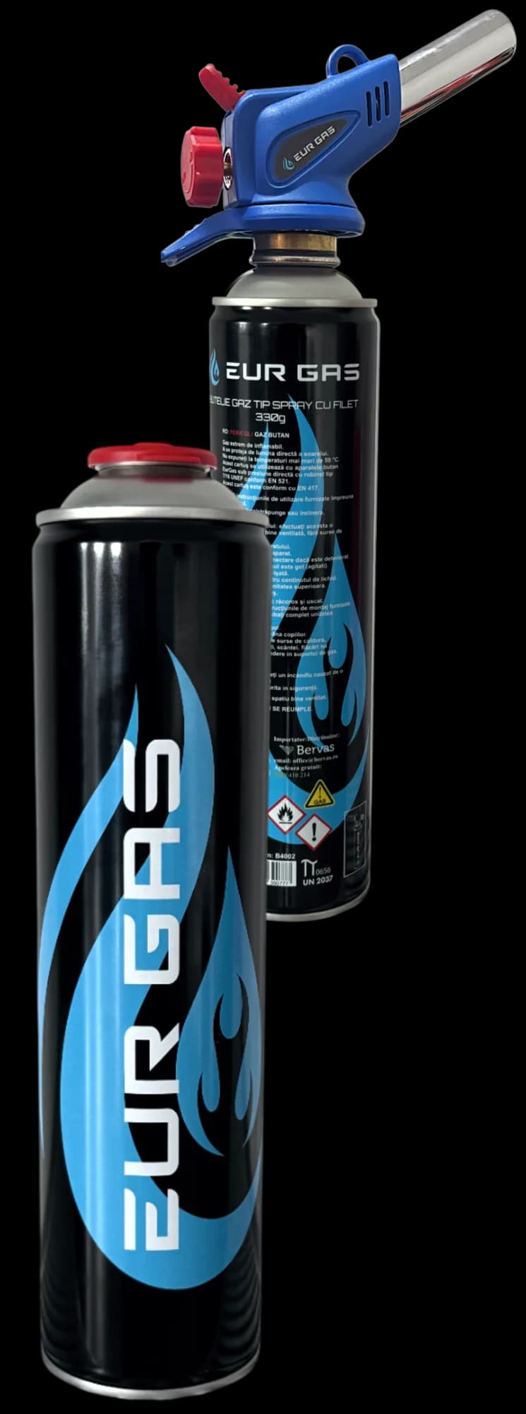 Butelie Gaz 330gr tip Spray cu Filet EurGas