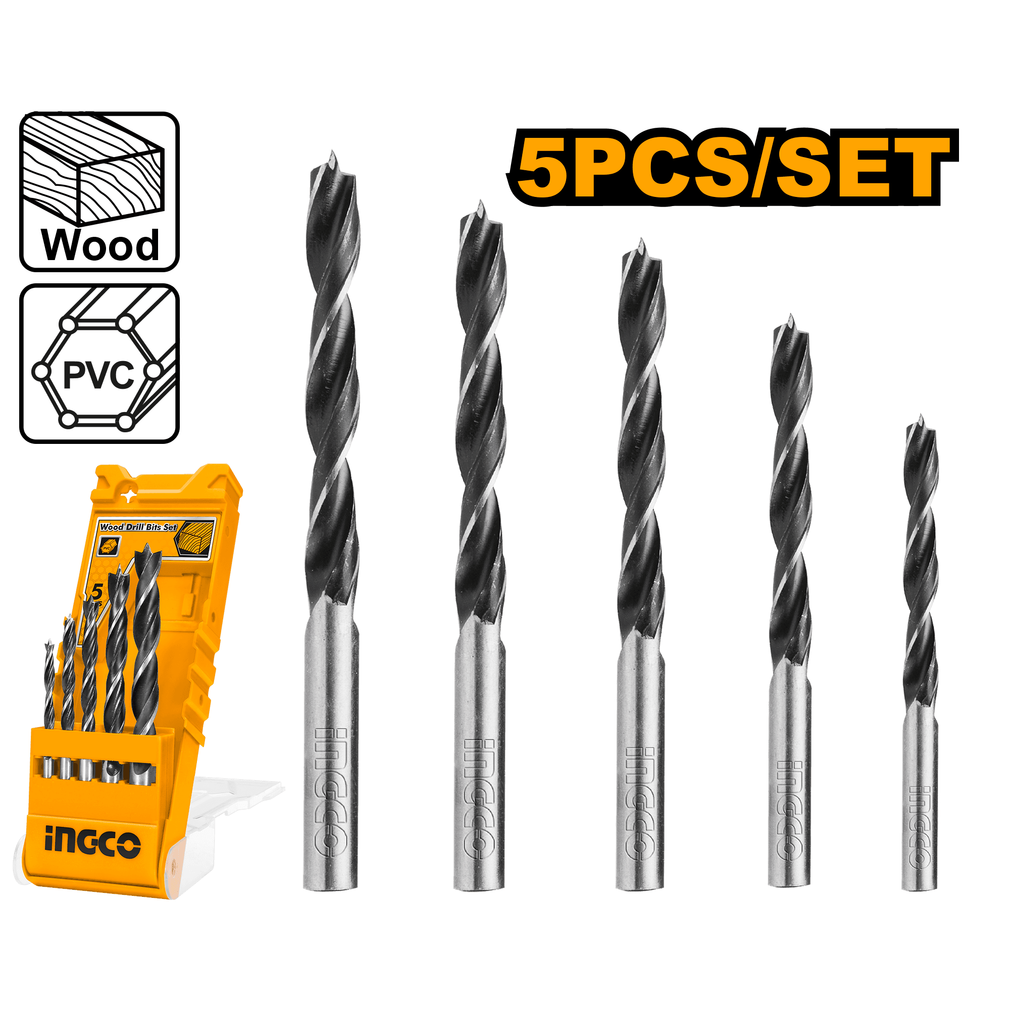 Set Burghie Lemn 5buc