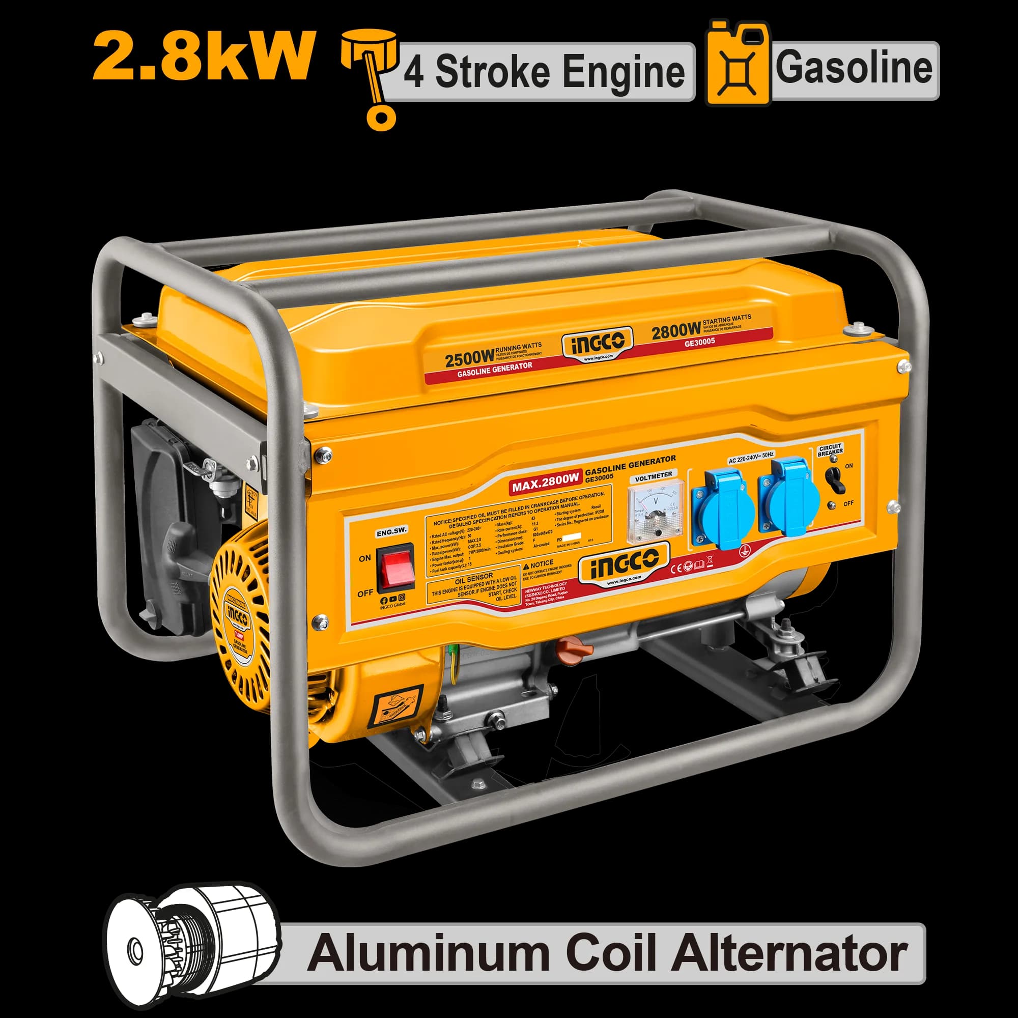 Generator 2.8kW Motor 4 Timpi