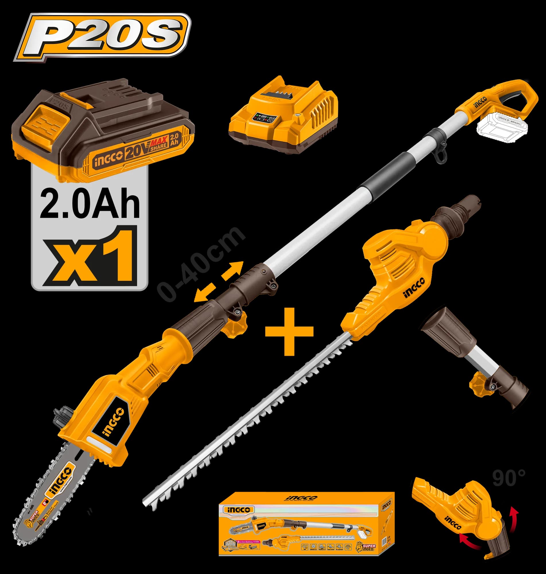 Fierastrau de Pomi 20V 2.4m cu 2 Functii