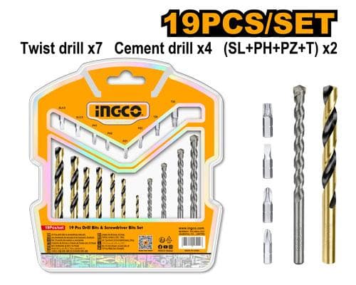 Burghie Metal Beton si Bits Set 19buc