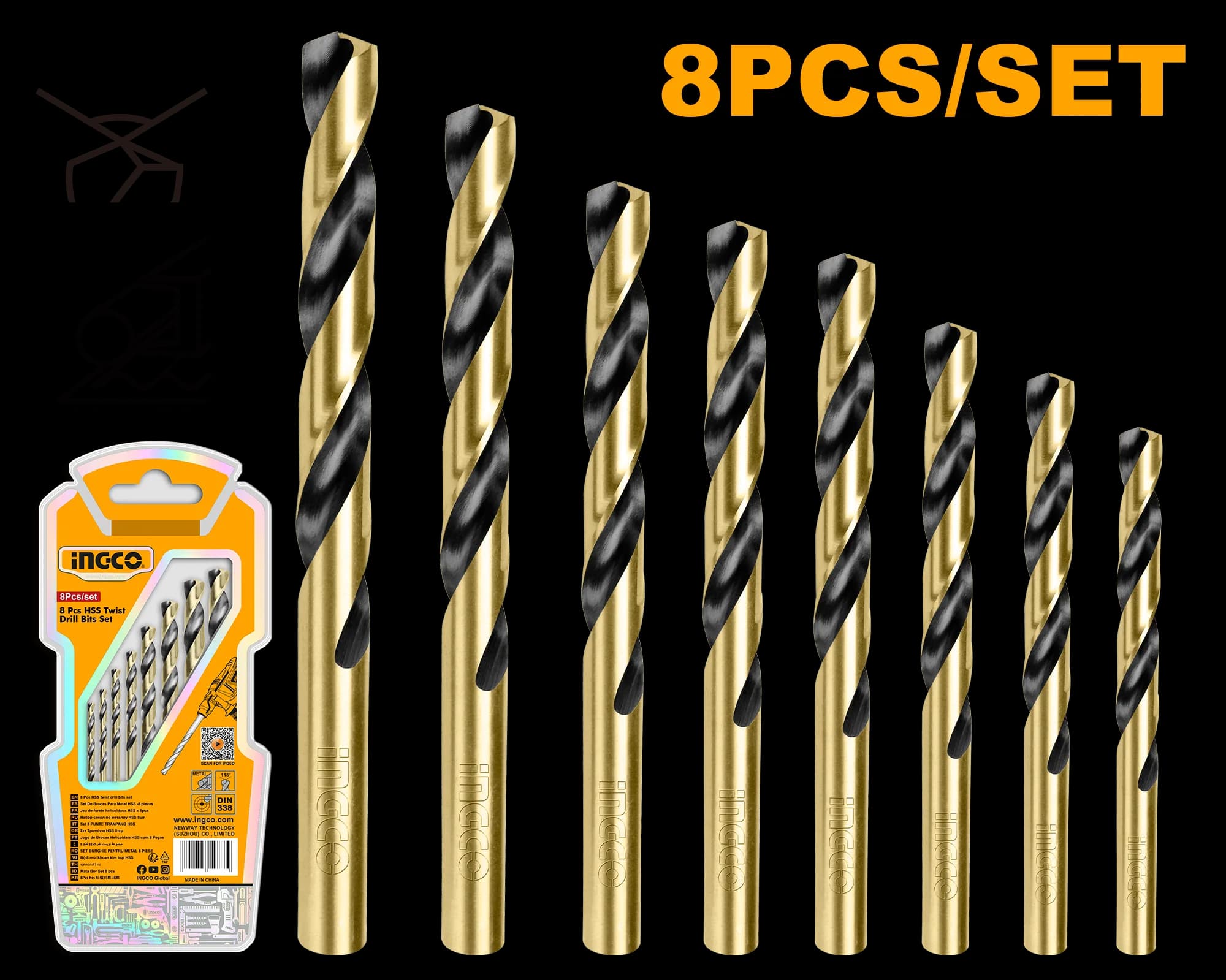 Set Burghie Metal 8buc