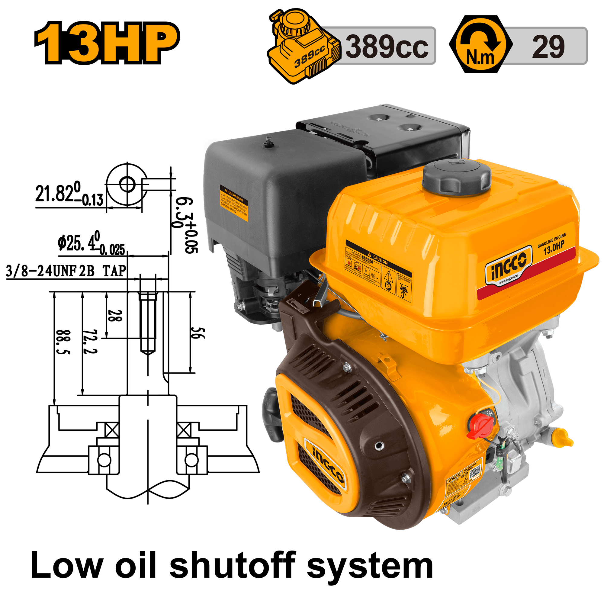 Motor 4 Timpi Benzina 13HP