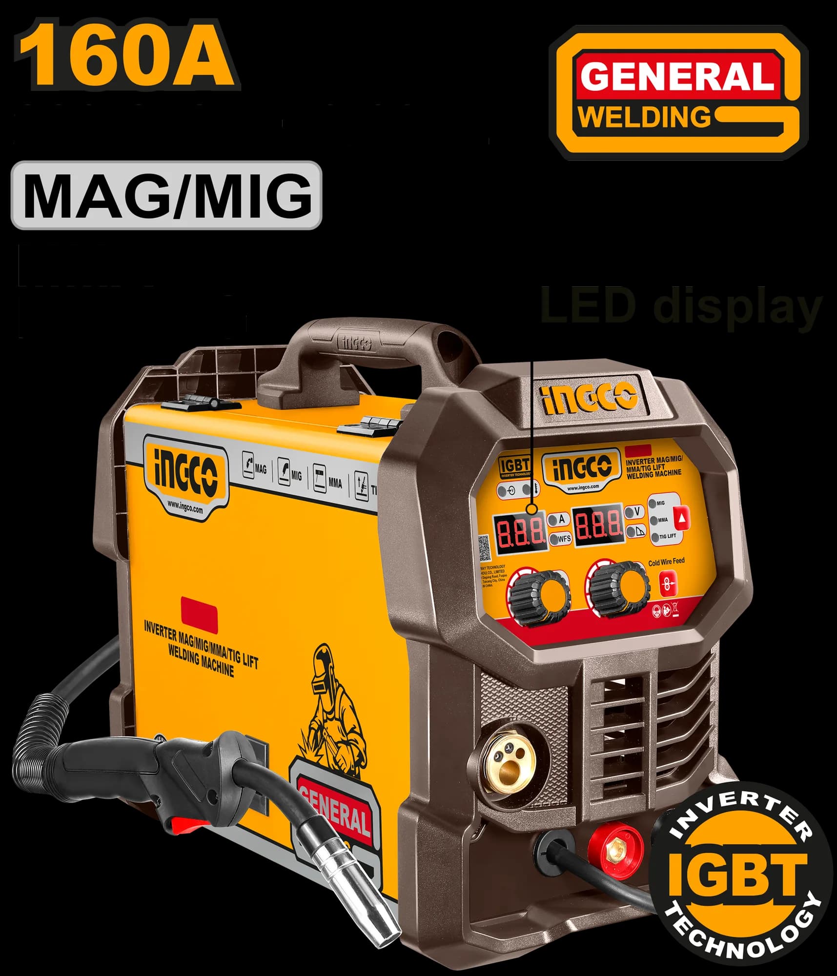 Aparat Sudura MIG/MAG/TIG/MMA 4 in 1 160A