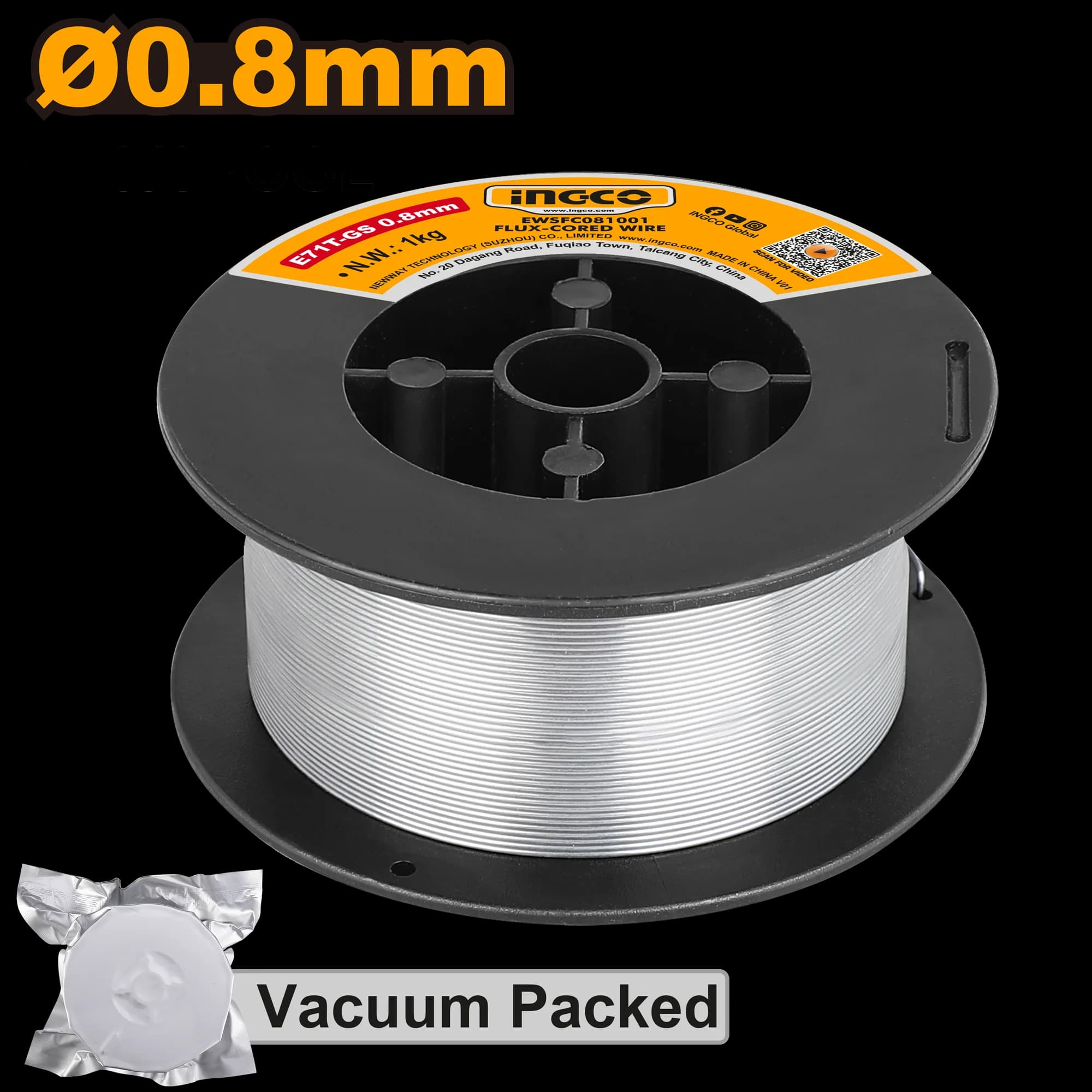 Fir pentru Sudura MIG 0.8mm 1Kg compatibil cu Aparatele Ingco