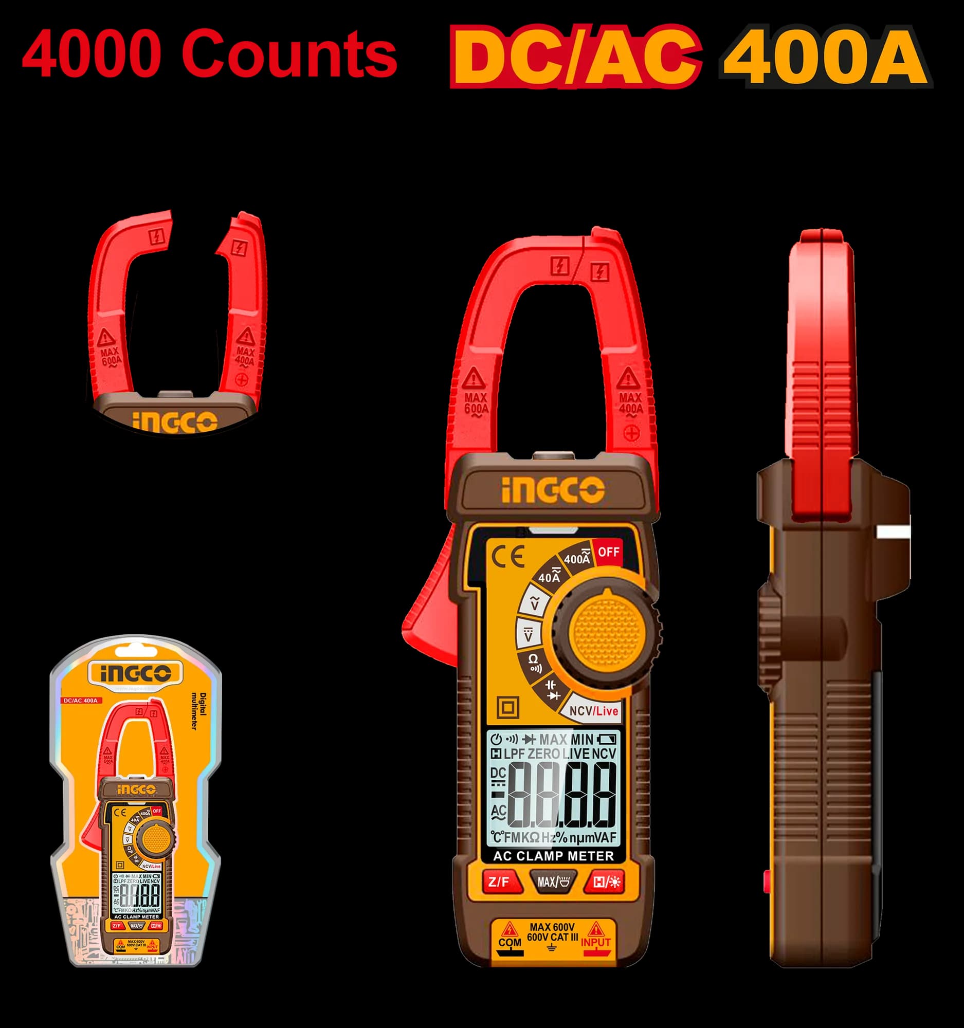 Clampmetru / Voltmetru AC/DC 400A