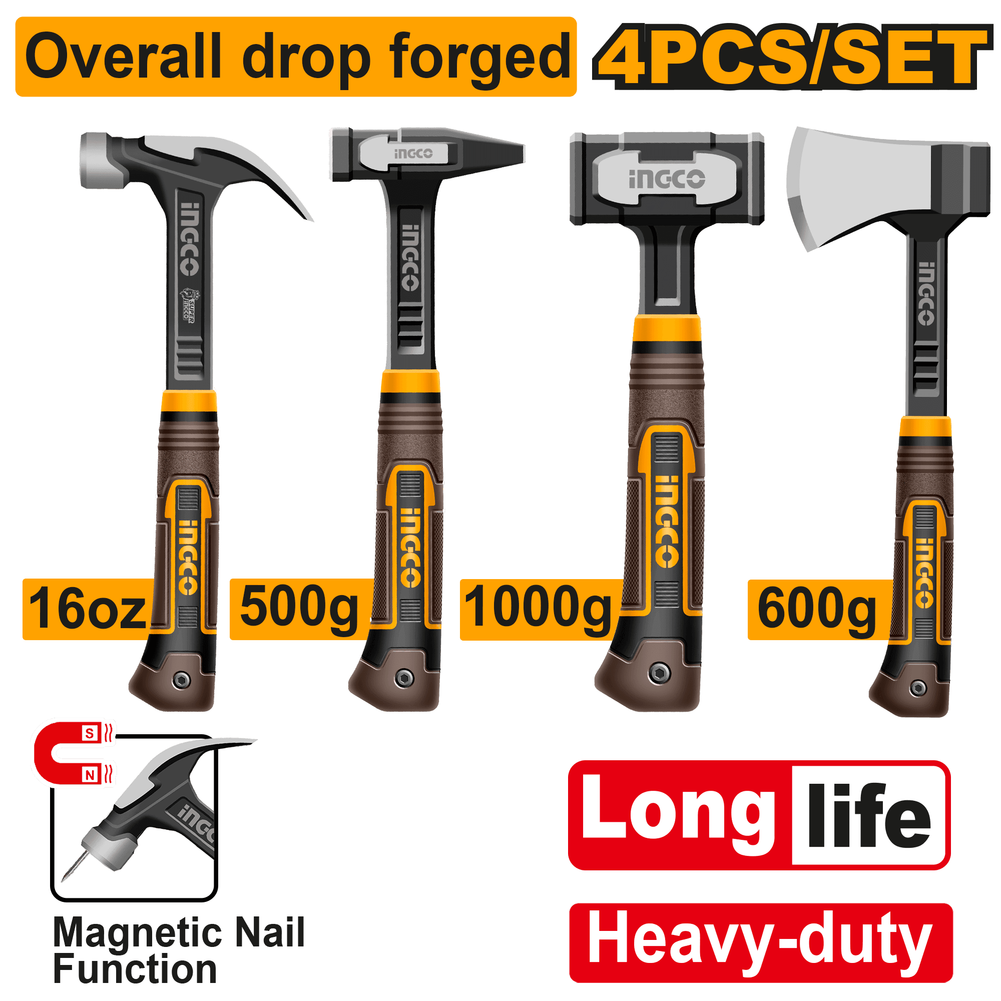 Set de Ciocan si Secure 4buc Profesional