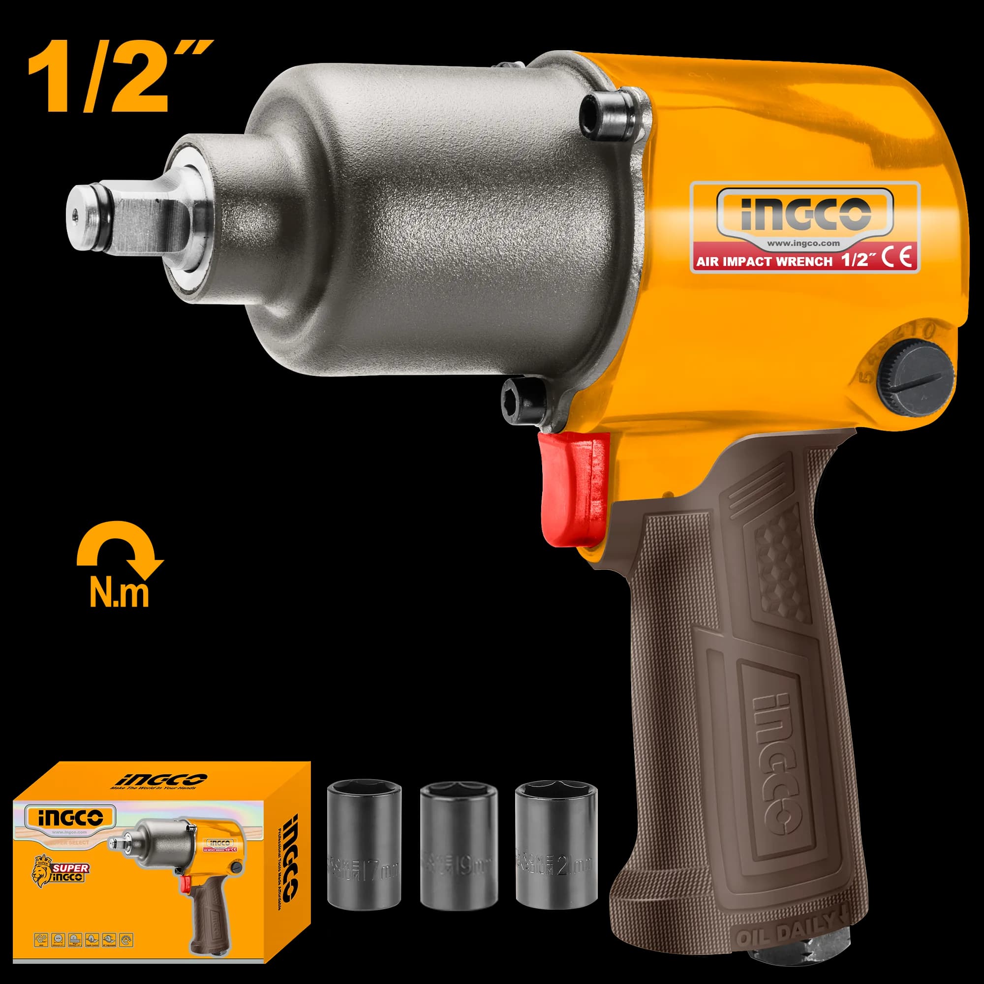 Pistol Pneumatic 1/2 610Nm